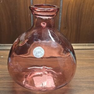 Blush Glass Vase Hand Made in Spain
